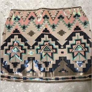 Express Sequin Skirt